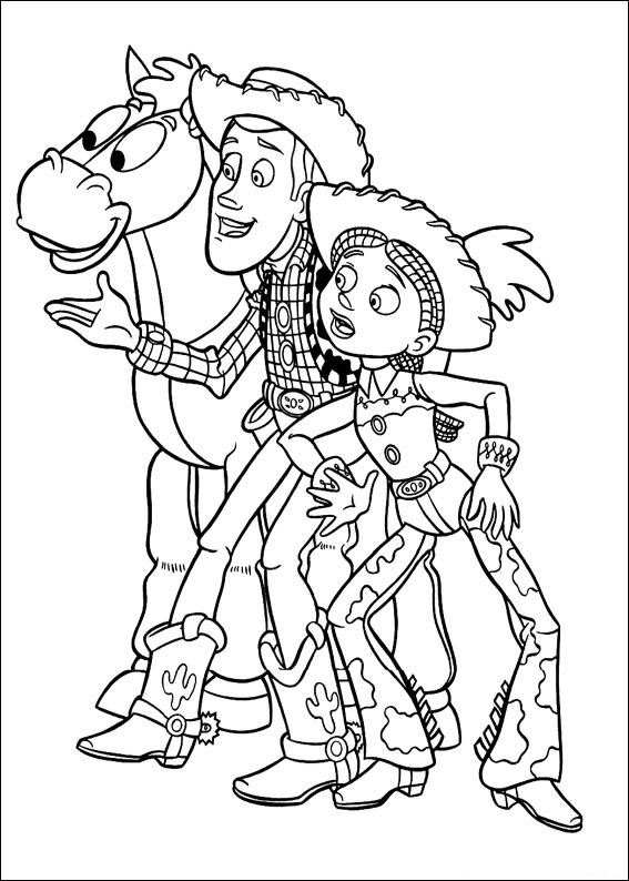 Plansa de colorat cu Toy Story 131 37